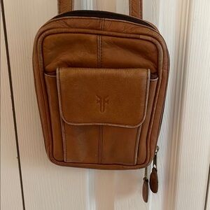 Frye Brown Leather Crossbody Bag